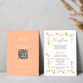 桃エレガントフローラ結婚披露宴 エンクロージャーカード