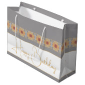 桃エレガントフローラ ラージペーパーバッグ (正面アングル)