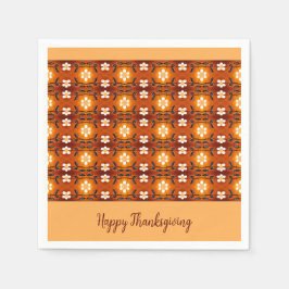 桃エレガント付き花柄 スタンダードカクテルナプキン