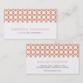 桃エレガント模様 名刺 (正面/裏面)