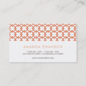 桃エレガント模様 名刺 (裏面)