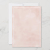 桃エレガント白フラワーレースのリハーサルディナー 招待状 (裏面)