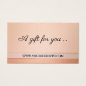 桃エレガント赤面贈与証テンプレート (正面)