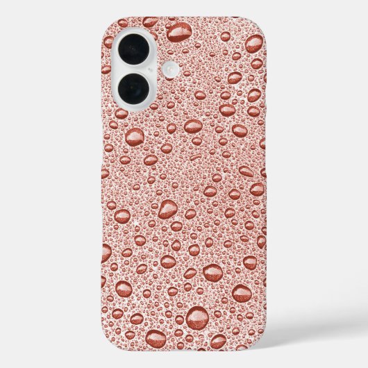 桃オレンジ水滴 Case-Mate iPhoneケース (裏面)