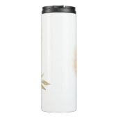 桃カスタムの背景と花の聖句 タンブラー (裏面)