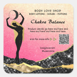 *~*桃グラデーションピンク女神の意思魔法AP24 スクエアシール