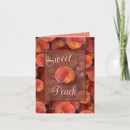 桃グリーティングカード カード