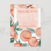 桃サンキューカードノートレター エンクロージャーカード (正面/裏面)