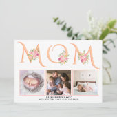 桃サンゴMOMタイポグラフィフォトマザーズの日 シーズンカード (スタンド正面)