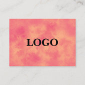 桃スタイリッシュの雲の効果 名刺 (裏面)