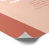 桃テラコッタアーチ結婚unpluggedの式 ポスター (角)