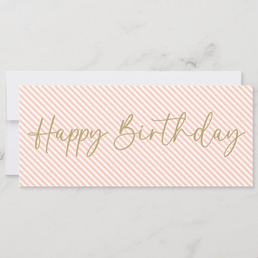 桃ハッピーバースデーギフト券カード 招待状 (裏面)