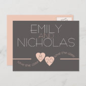 桃ハート保存日 案内ポストカード (正面/裏面)