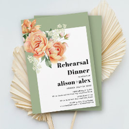 桃バラのリハ結婚ーサルディナー付きブランチ 招待状
