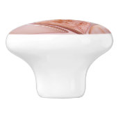 桃バラクォーツ抽象芸術セルラーアート セラミックノブ (側面)