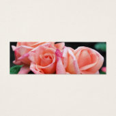 桃バラトリオフラワーミニブックマーク (正面)