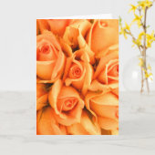 桃バラノートカード カード (黄色い花)