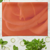 桃バラフローライメージキッチンティータオル キッチンタオル (折り畳み)