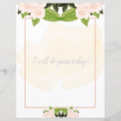 桃バラフローラ筆記用紙 (裏面)