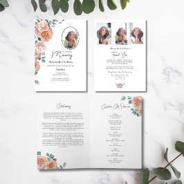 桃バラフローラ葬儀の順序サービス写真 カード