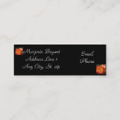 桃バラプロファイルカード スキニー名刺 (裏面)