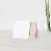 桃バラ縁ど結婚金ゴールド サンキューカード (裏面)