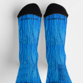 桃パーソナライズされたフェイク色 ソックス (上部)