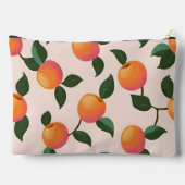 桃パーソナライズされた柄かわいい桃 アクセサリーポーチ (裏面)