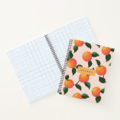 桃パーソナライズされた柄かわいい桃 ノートブック (内部)