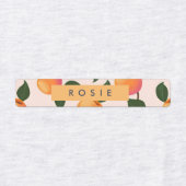 桃パーソナライズされた柄かわいい桃 ラベル (デザイン1)