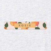 桃パーソナライズされた柄かわいい桃 ラベル (デザイン2)