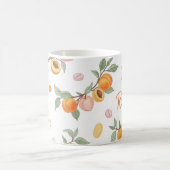 桃パーソナライズされた、アプリコットおよびRX薬局マグ コーヒーマグカップ (中央)