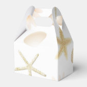 桃ビーチシーシェル&フラワーズモダン結婚ズ フェイバーボックス (裏面サイド)