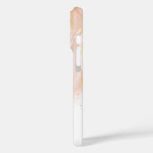 桃ピンク水色インクカスタマイズ可能 Case-Mate iPhoneケース (裏面 / 左)