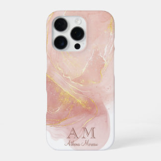 桃ピンク水色インクカスタマイズ可能 iPhone 16 PROケース
