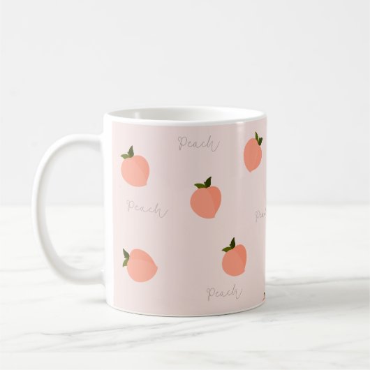 桃ピーち コーヒーマグカップ (左)