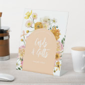 桃フローラのアーチカードとギフトサイン 台座サイン (インサイチュ)