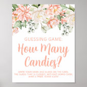 桃フローラガールベビーシャワー推理ゲーム ポスター (正面)