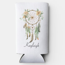 桃フローラグリーンドリームキャッチャー スリム缶クーラー