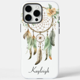 桃フローラグリーンドリームキャッチャー iPhone 16 PRO MAXケース