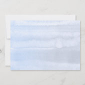 桃フローラダスティブルー結婚の3枚の写真 サンキューカード (裏面)