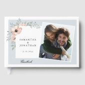 桃フローラダスティブルー2枚結婚の写真 ゲストブック (正面)
