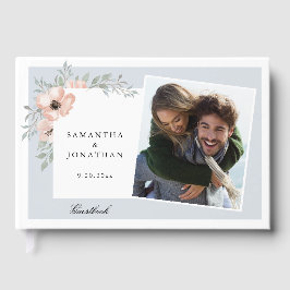 桃フローラダスティブルー2枚結婚の写真 ゲストブック
