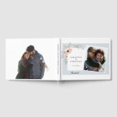 桃フローラダスティブルー2枚結婚の写真 ゲストブック (全面)