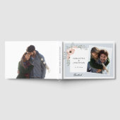 桃フローラダスティブルー2枚結婚の写真 ゲストブック (全面)