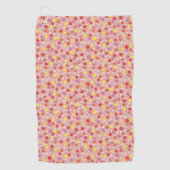 桃フローラディティ ゴルフタオル (正面)