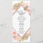 桃フローラバラ結婚金ゴールド式 プログラム (裏面)