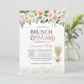 桃フローラブライダルシャワー招待 招待状 (スタンド正面)