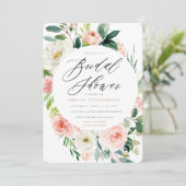 桃フローラブライダルシャワー招待 招待状 (スタンド正面)