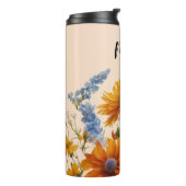 桃フローラ初めて母のギフト熱タンブラー タンブラー (回転左)